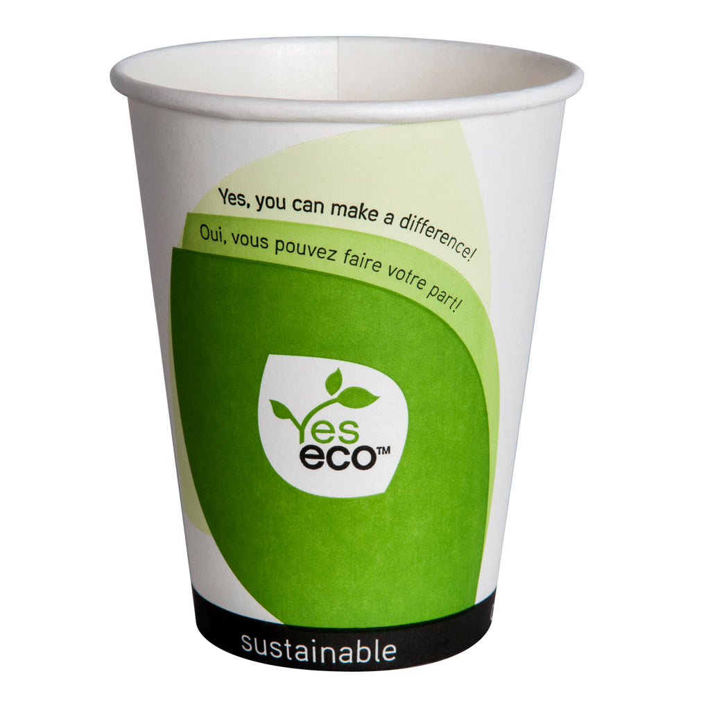12 oz Eco Coffee Cups (1000 Per Case) - Compostable - Pantree