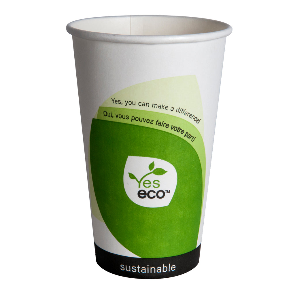 16 oz Eco Coffee Cups (1000 Per Case) - Compostable - Pantree
