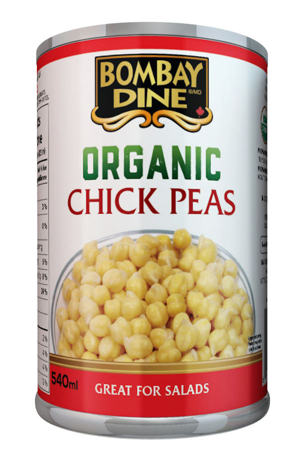 Bombay Dine Beans Chickpeas (Canadian Company, Organic) (12-540 mL) (jit) - Pantree