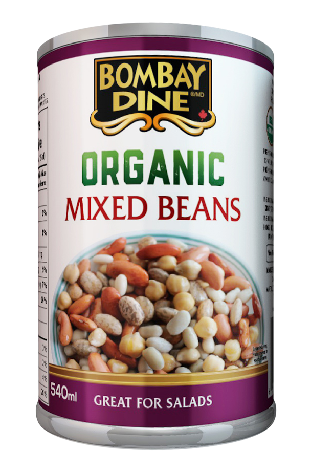 Bombay Dine Beans Mixed Beans (Canadian Company, Organic) (12-540 mL) (jit) - Pantree