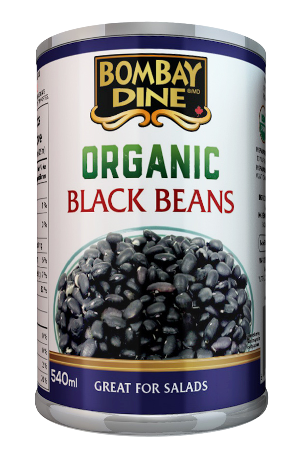 Bombay Dine Organic Black Beans (Canadian Company, Organic) (12-540 mL) (jit) - Pantree