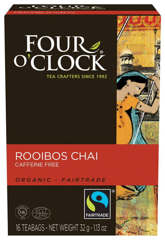 Four O'Clock Tea Rooibos Herbal Chai Tea Org (6-16ct) (jit) - Pantree