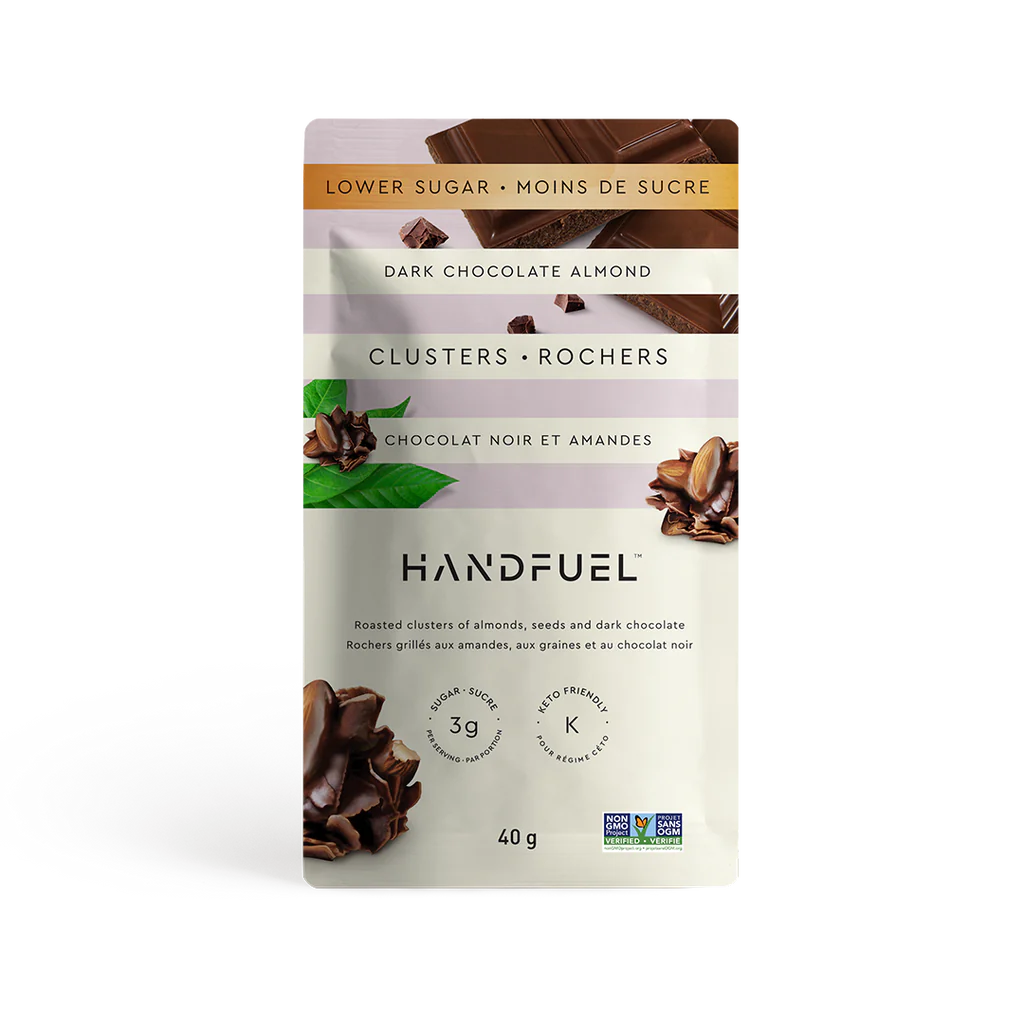 HandFuel - BULK Dark Chocolate Almond Clusters (200x40g) - Pantree
