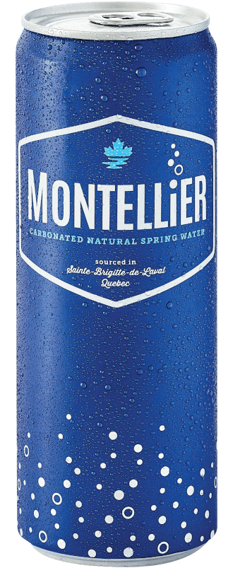 Montellier - Carbonated Natural Spring Water Slim Can (24x355ml) - Pantree