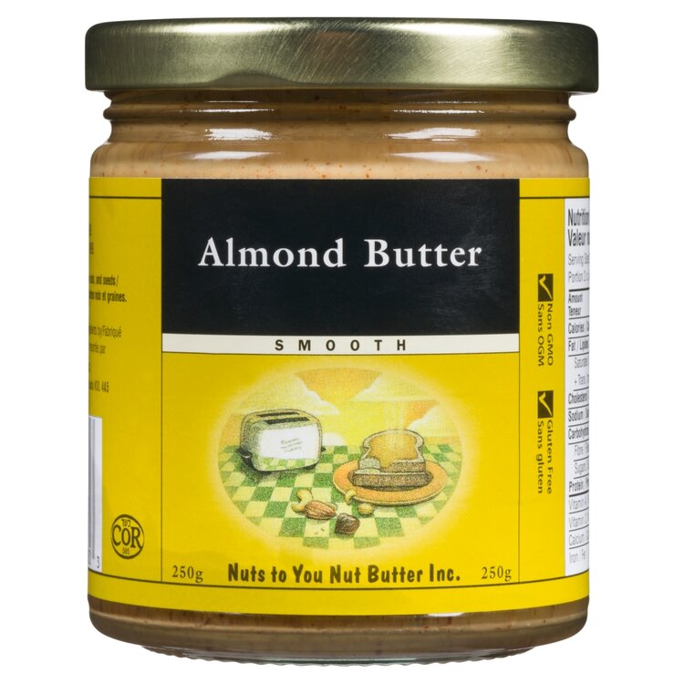 Nuts To You - Natural Almond Butter Smooth (12-250 g) - Pantree