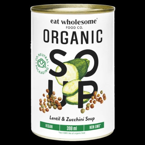 Organic Lentil & Zucchini Soup (NonGMO, Organic, Vegan) (12-398 mL) (jit) - Pantree