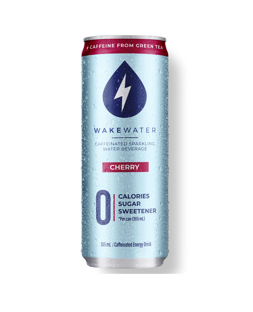 WakeWater - Caffeinated Sparkling Water - Cherry (12x355ml) - Pantree
