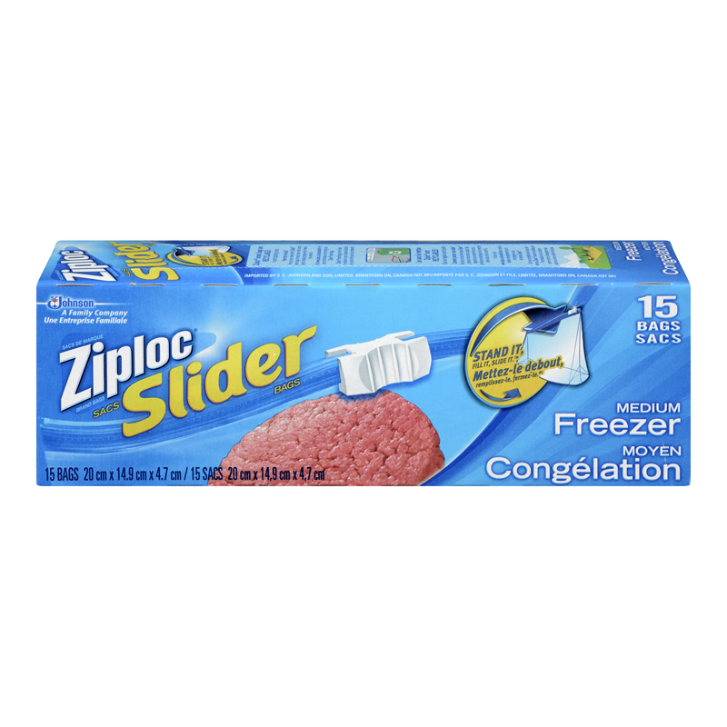 Ziploc Easy Zipper Medium Freezer Bags (12-15's) (jit) - Pantree
