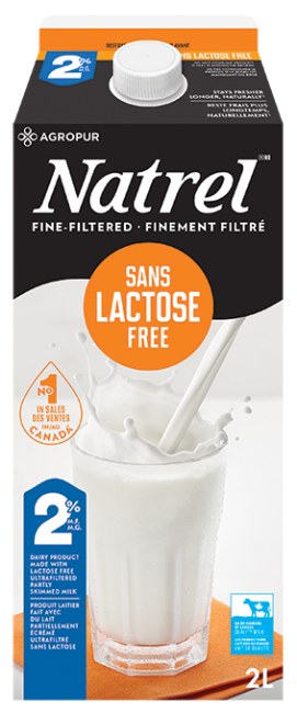 Natrel - 2L Lactose-Free Milk (2%) - LARGE - Pantree