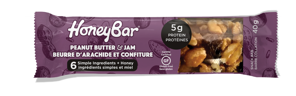 HoneyBar - Peanut Butter & Jam (15x40g) - Pantree