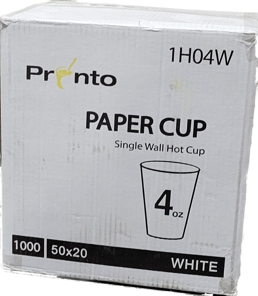 4oz Espresso White Paper Cups (case of 1000) - Pantree