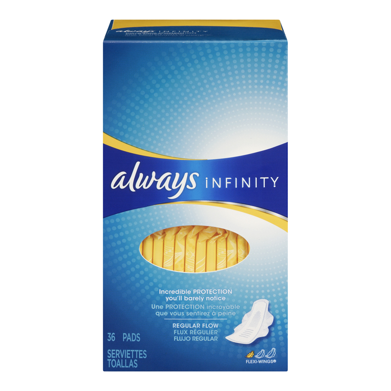 Always Infinity Regular w/ Wings (6-36 ea) (jit) - Pantree