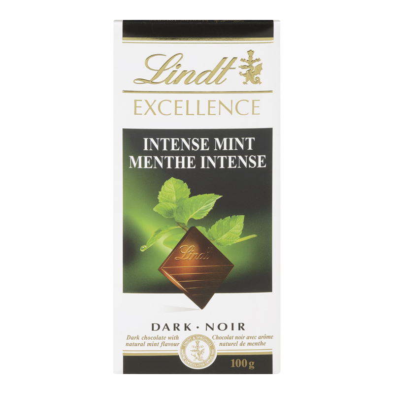 Lindt Excellence Intense Mint Dark (20-100 g) (jit) - Pantree