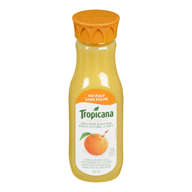 Tropicana Orange Pure Premium (12-355 mL) (jit) - Pantree