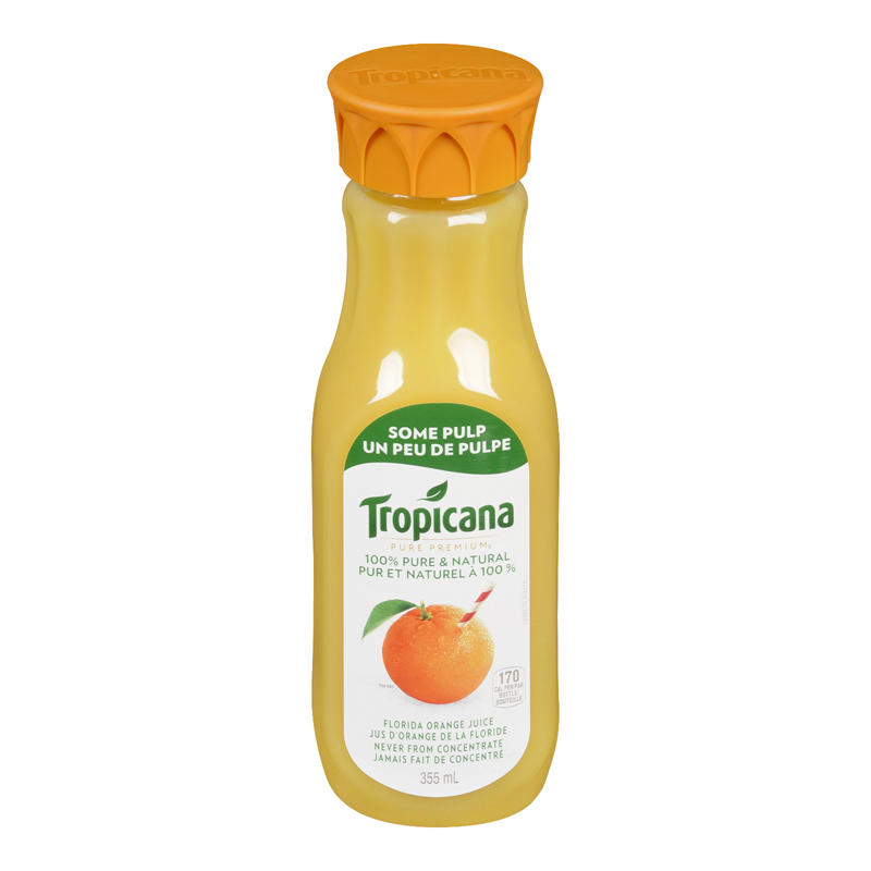 Tropicana Homestyle (Some Pulp) Orange Juice (12-355 mL) (jit) - Pantree