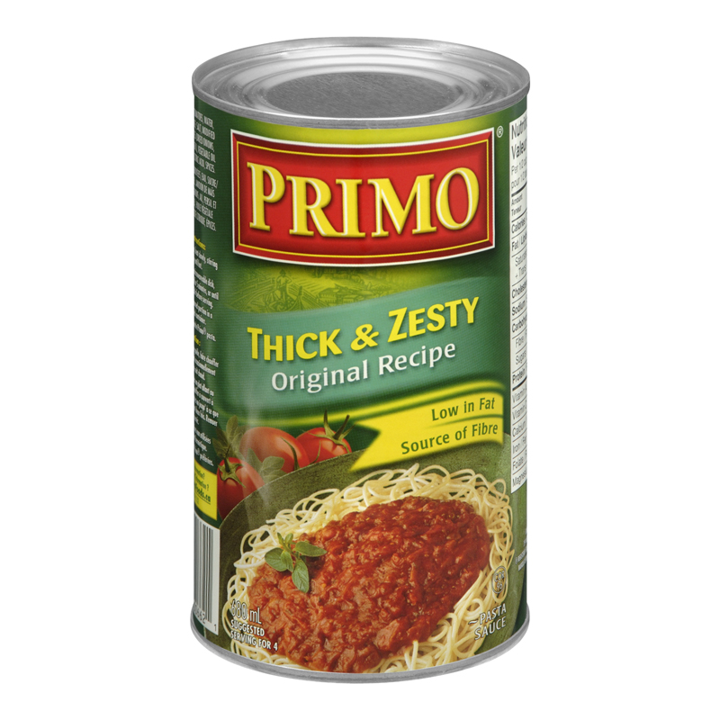 Primo Pasta Sauce Thick & Zesty Original (12-680 mL) (jit) - Pantree
