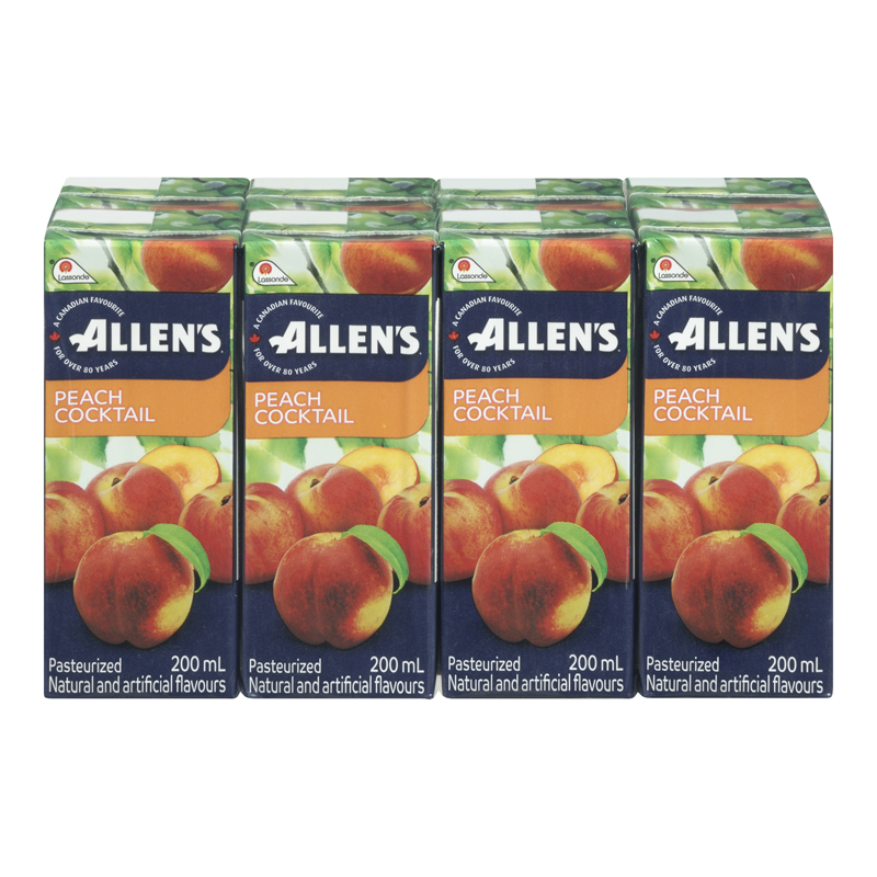 Allens Peach Cocktail (Tetra) (32-200 mL) - Pantree
