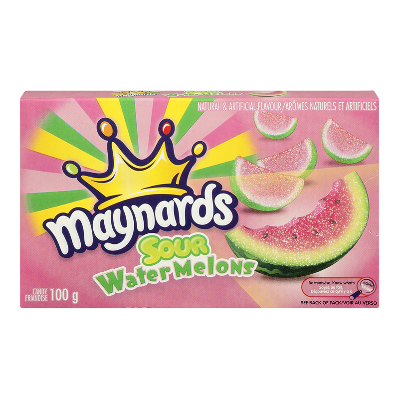 Maynards Sour Watermelon (12-100 g) (jit) - Pantree