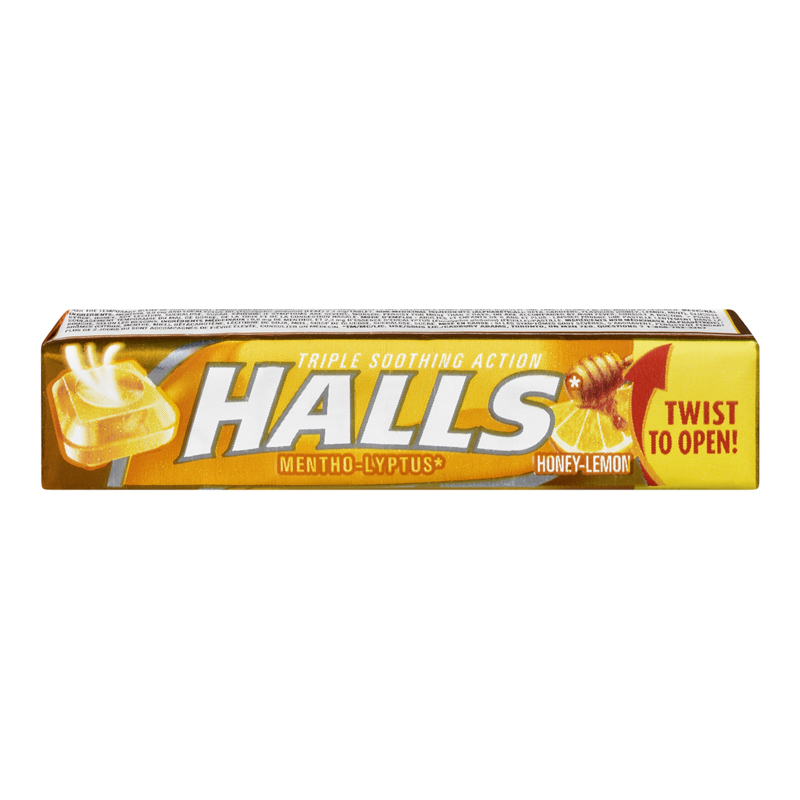 Halls Cough Drops Honey & Lemon (20 packs) (jit) - Pantree