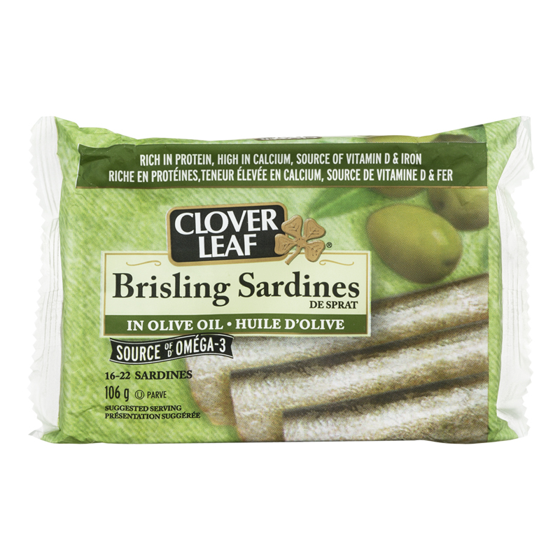 Clover Leaf Brisling Sardines w/ Olive Oil (12-106 g) (jit) - Pantree