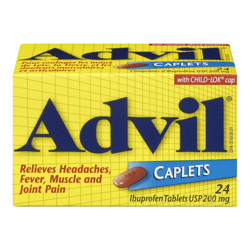 Advil Caplets (1-24 Caplets) - Pantree