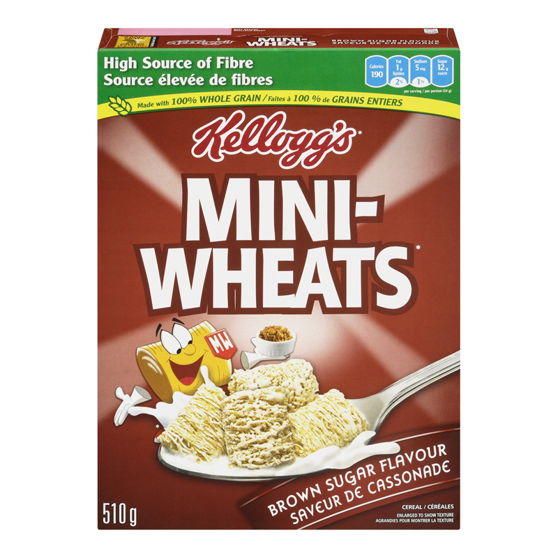 Kelloggs Mini Wheats Brown Sugar (16-510 g) (jit) - Pantree
