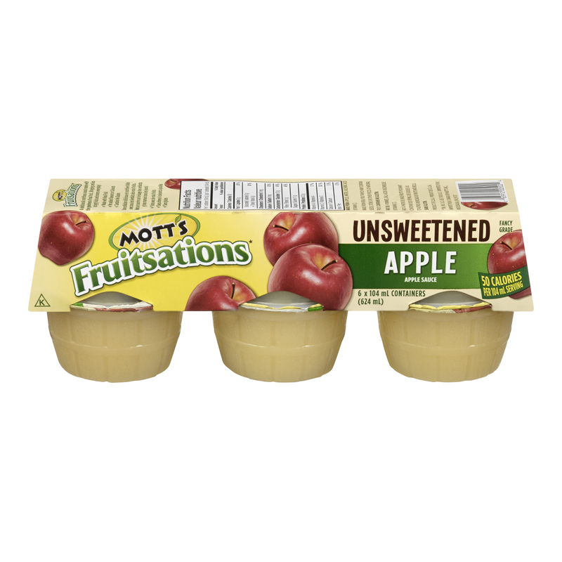 Mott's Fruit Pack Unsweetened Apple (72-104 g (Cups)) (jit) - Pantree