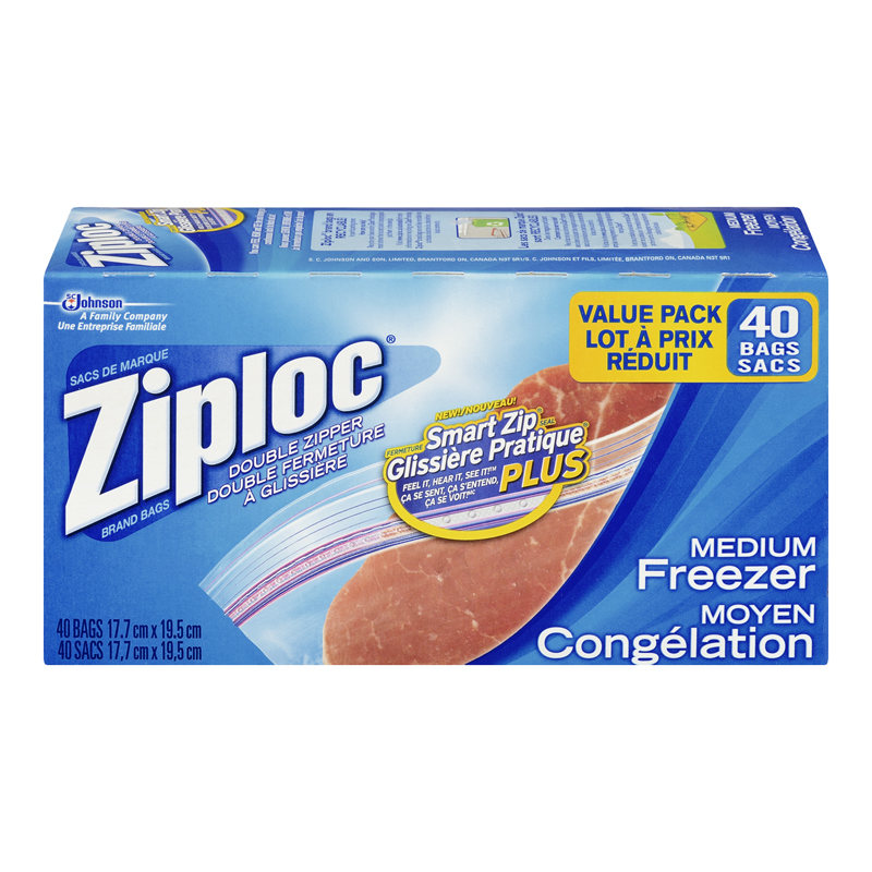 Ziploc Freezer Bags Value Pack Medium (9-38 ea) (jit) - Pantree