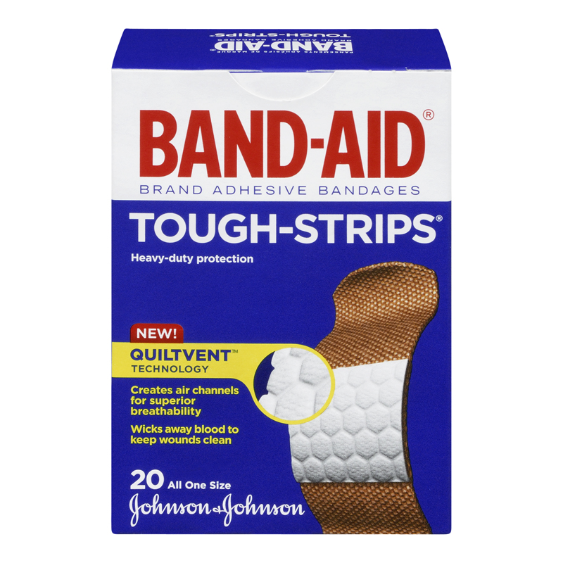 Bandaid Tough Strips Bandages (1-20 ea) - Pantree