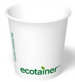 4 Oz White Ecotainer Hot Drink Paper Cups (1000 Per Case) (jit) - Pantree