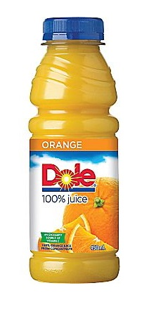 Dole 100% Orange Juice (12-450 mL) - Pantree