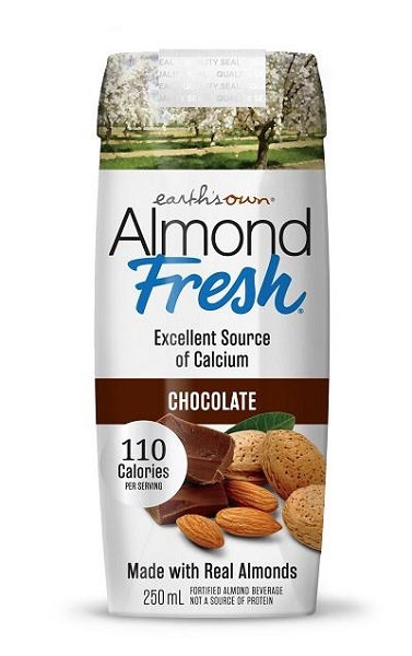 Earth's Own Almond Chocolate Milk UHT (Gluten Free, Non-GMO, Kosher) (24-250 mL) (jit) - Pantree