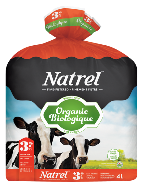Natrel Organic Homogenized Milk (4 L Bag) (jit) - Pantree