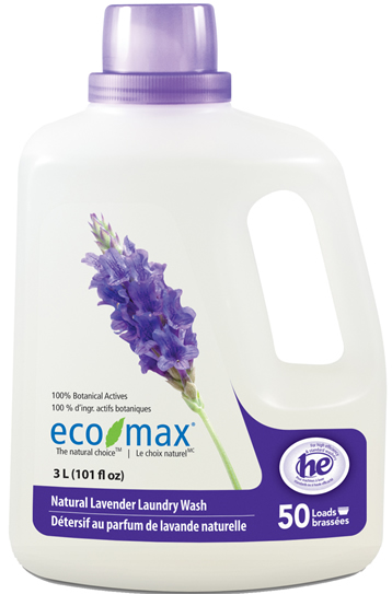 Eco-Max HE Laundry Detergent Liquid Natural Lavender (4- 3 L) (jit) - Pantree