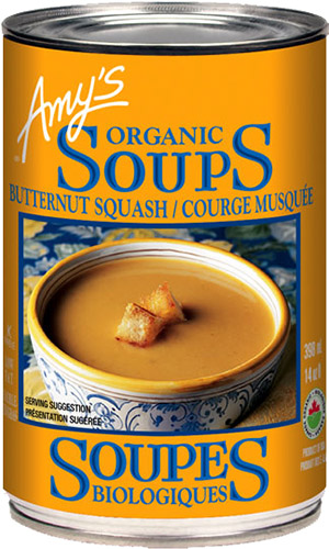 Amy's Kitchen Soup Butternut Squash (Organic, Vegan, Kosher, Peanut Free) (12-398 mL) (jit) - Pantree