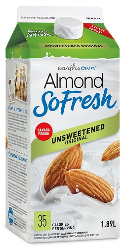 Earth's Own Almond Beverage Unsweetened (Gluten Free, Non-GMO, Kosher) (6-1.89 L) (jit) - Pantree