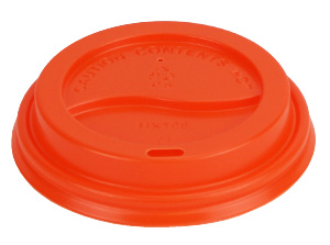 Pronto Orange Dome Lid (Fits 10-24oz Cups) (1000 Per Case) (jit) - Pantree