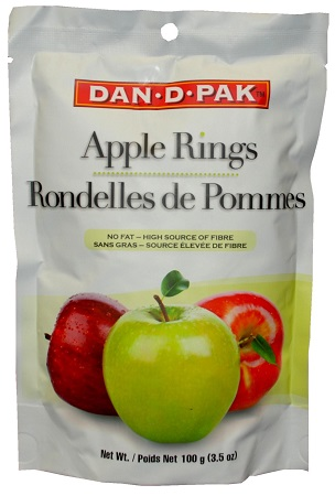 Dan-D Pak Apple Rings, Sulphured (12-100 g) (jit) - Pantree