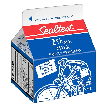 Sealtest 2% Milk (237 mL Carton) (jit) - Pantree