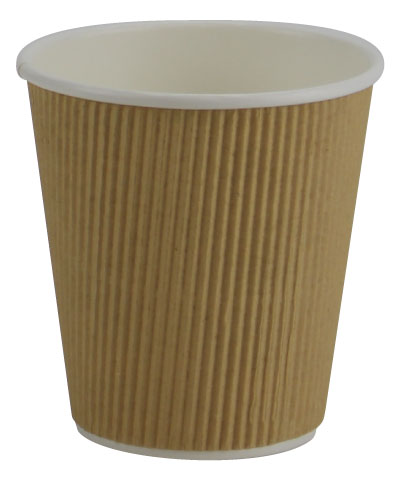 Pronto 10oz Kraft Hot Ripple Paper Cup (500 Per Case) (jit) - Pantree