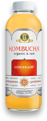 GT's Kombucha Gingerade (Organic, Kosher) - Refrigerated (12-480 mL) (jit) - Pantree