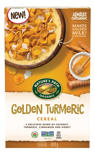 Nature's Path Cereal Golden Turmeric (Organic, Gluten Free, Non-GMO, Kosher) (6-300 g) - Pantree