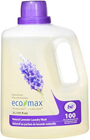 Eco-Max Laundry Wash, Eco Bottle Natural Lavender (6 - 1.5 L) (jit) - Pantree