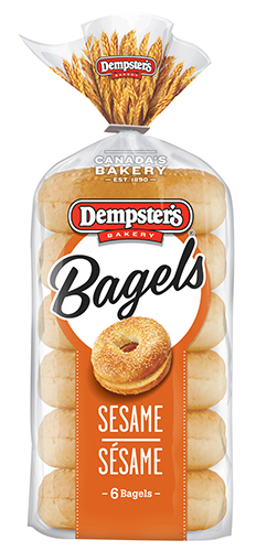 Dempster's Bagels Sesame Seed (1-450g (6 Bagels)) - Pantree