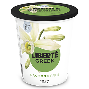 Liberte Lactose Free Greek Yogurt 0% Vanilla (1-750 g) (jit) - Pantree