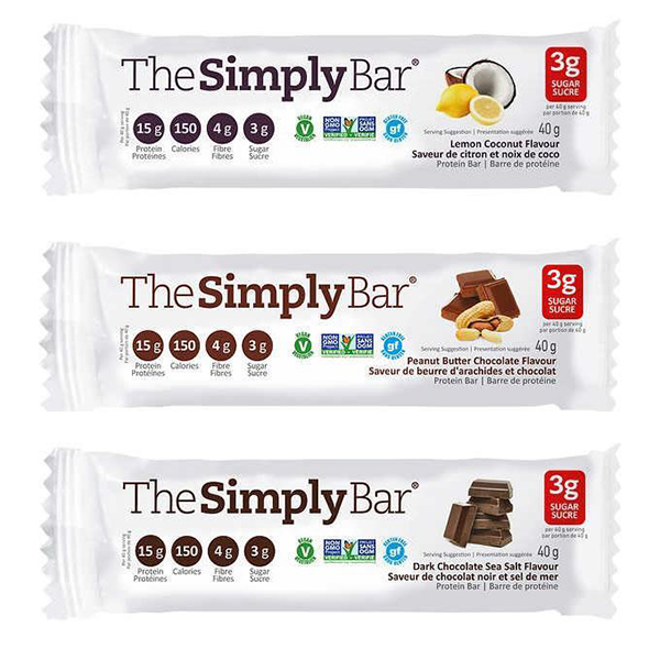 Simply Protein Bar Variety Pack (Gluten Free, NonGMO, Kosher) (1540