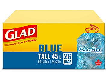 Glad Tall Blue Forceflex Recycling Bags (12-26 ea) (jit) - Pantree