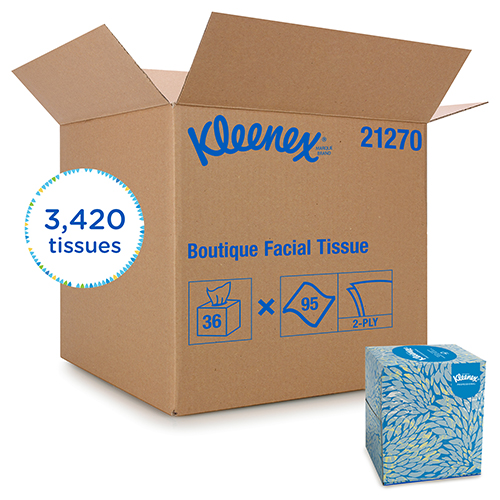 Kleenex Facial Tissues Boutique Uprights (36x90) - Pantree