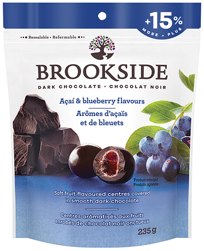 Brookside Dark Chocolate Acai & Blueberry (Kosher) (12-235 g) (jit) - Pantree