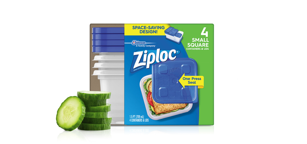 Ziploc Square Container Small (6-4 ea) (jit) - Pantree